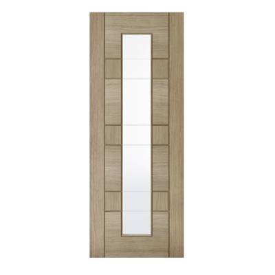 Pre-finished Light Grey Edmonton Glazed Internal Door Wooden...